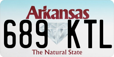 AR license plate 689KTL