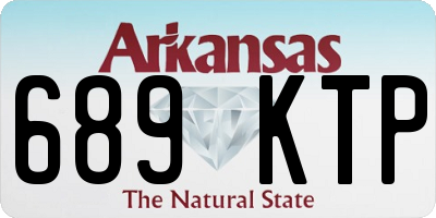 AR license plate 689KTP