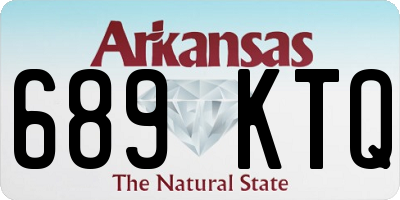 AR license plate 689KTQ