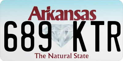 AR license plate 689KTR