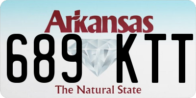 AR license plate 689KTT