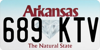AR license plate 689KTV