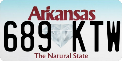 AR license plate 689KTW