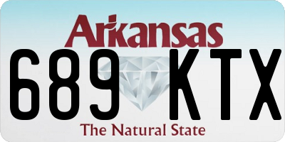AR license plate 689KTX