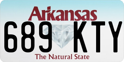 AR license plate 689KTY