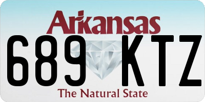 AR license plate 689KTZ