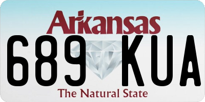 AR license plate 689KUA
