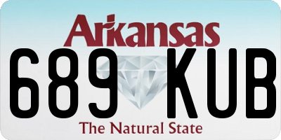 AR license plate 689KUB