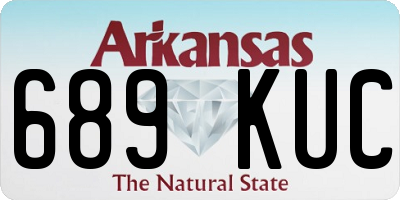 AR license plate 689KUC