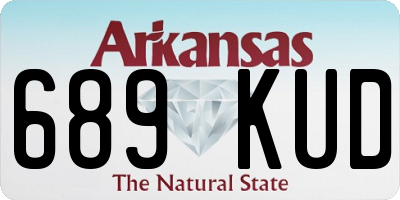 AR license plate 689KUD