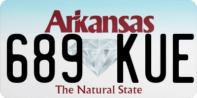 AR license plate 689KUE