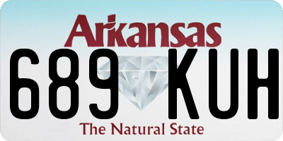 AR license plate 689KUH