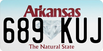 AR license plate 689KUJ
