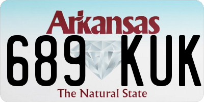 AR license plate 689KUK