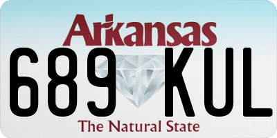 AR license plate 689KUL