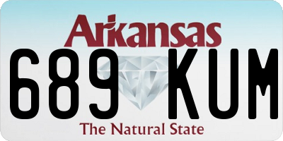 AR license plate 689KUM