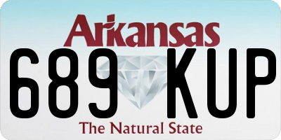 AR license plate 689KUP