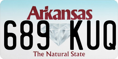 AR license plate 689KUQ