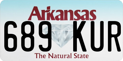 AR license plate 689KUR