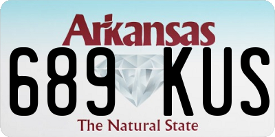 AR license plate 689KUS