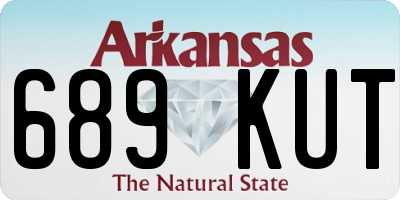 AR license plate 689KUT