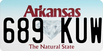 AR license plate 689KUW