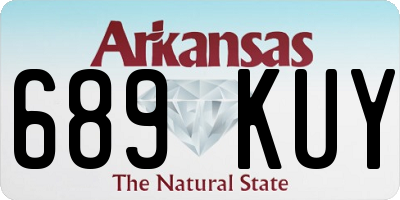 AR license plate 689KUY