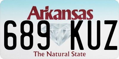 AR license plate 689KUZ