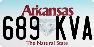 AR license plate 689KVA