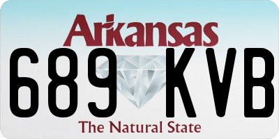 AR license plate 689KVB