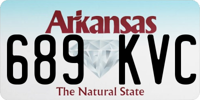AR license plate 689KVC