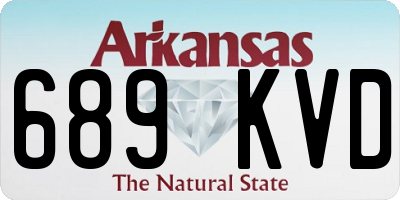 AR license plate 689KVD