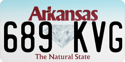 AR license plate 689KVG