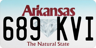 AR license plate 689KVI