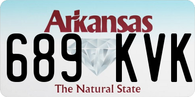 AR license plate 689KVK