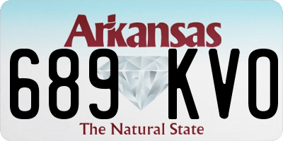 AR license plate 689KVO
