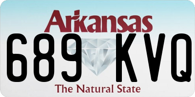 AR license plate 689KVQ
