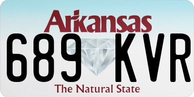 AR license plate 689KVR