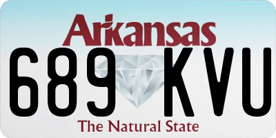 AR license plate 689KVU
