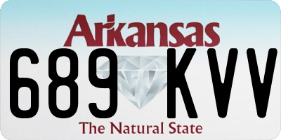 AR license plate 689KVV