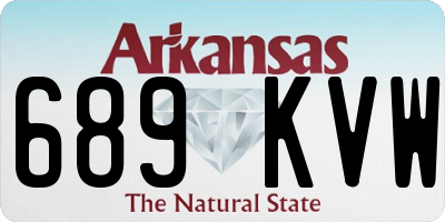 AR license plate 689KVW