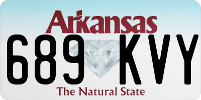 AR license plate 689KVY
