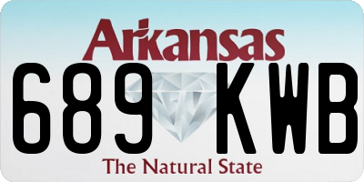 AR license plate 689KWB