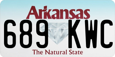 AR license plate 689KWC