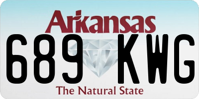 AR license plate 689KWG
