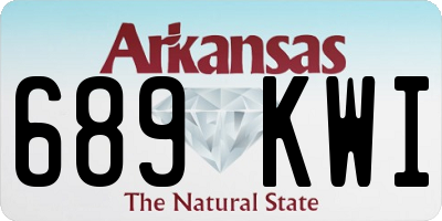 AR license plate 689KWI