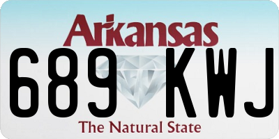 AR license plate 689KWJ