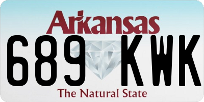 AR license plate 689KWK