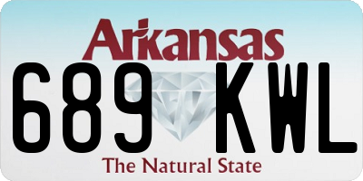 AR license plate 689KWL