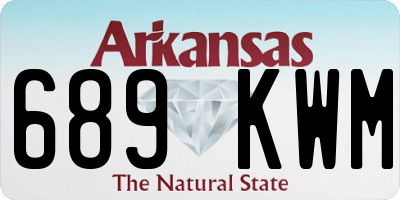 AR license plate 689KWM